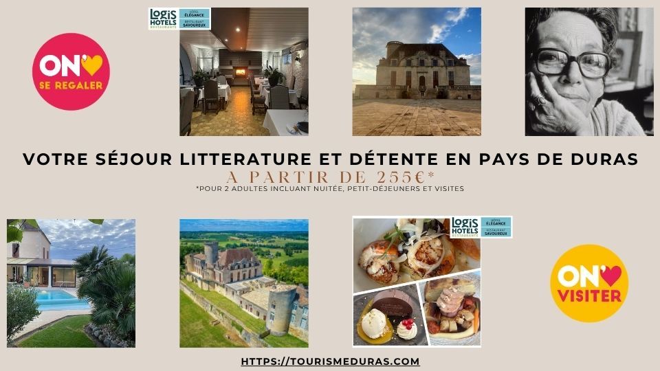 Un séjour littéraire et détente en Pays de Duras sur les traces de Marguerite Duras
